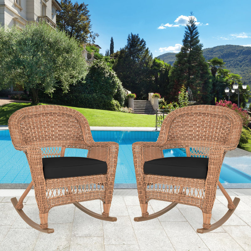Raenesha Outdoor Chair, Honey, Black