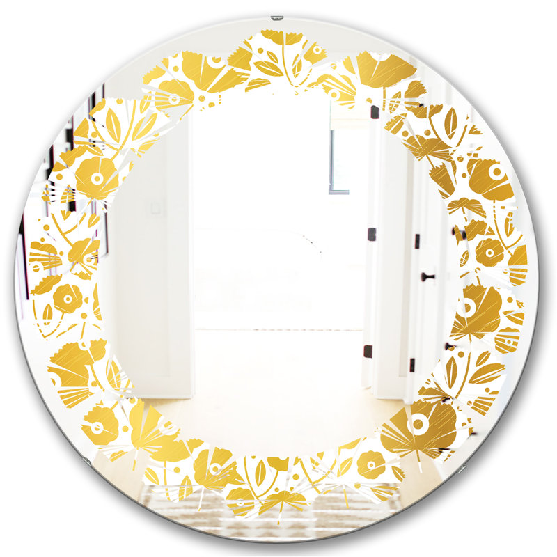 Miroir mural Quatrefoil, H 31,5 po x l po
