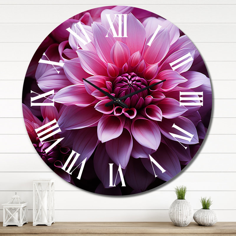 Shidler - Horloge murale à collage abstrait, H 36 po x l 36 po