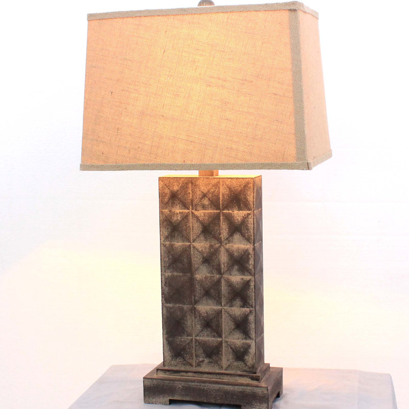 Rustic Geometric Elegance Table Lamp