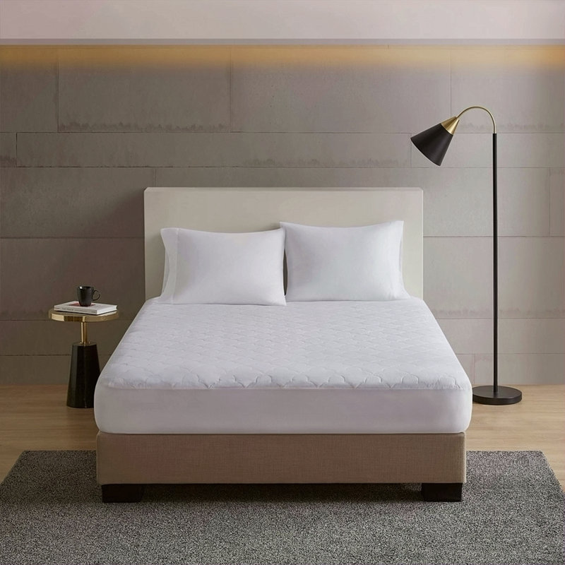 Protège-matelas matelassé en coton percale, Grand lit