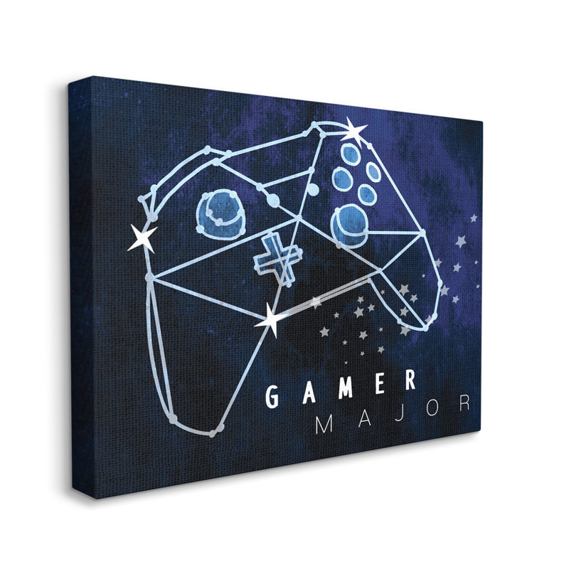 Gamer, H 24 po x l 30 po x P 1,5 po, Toile tendue