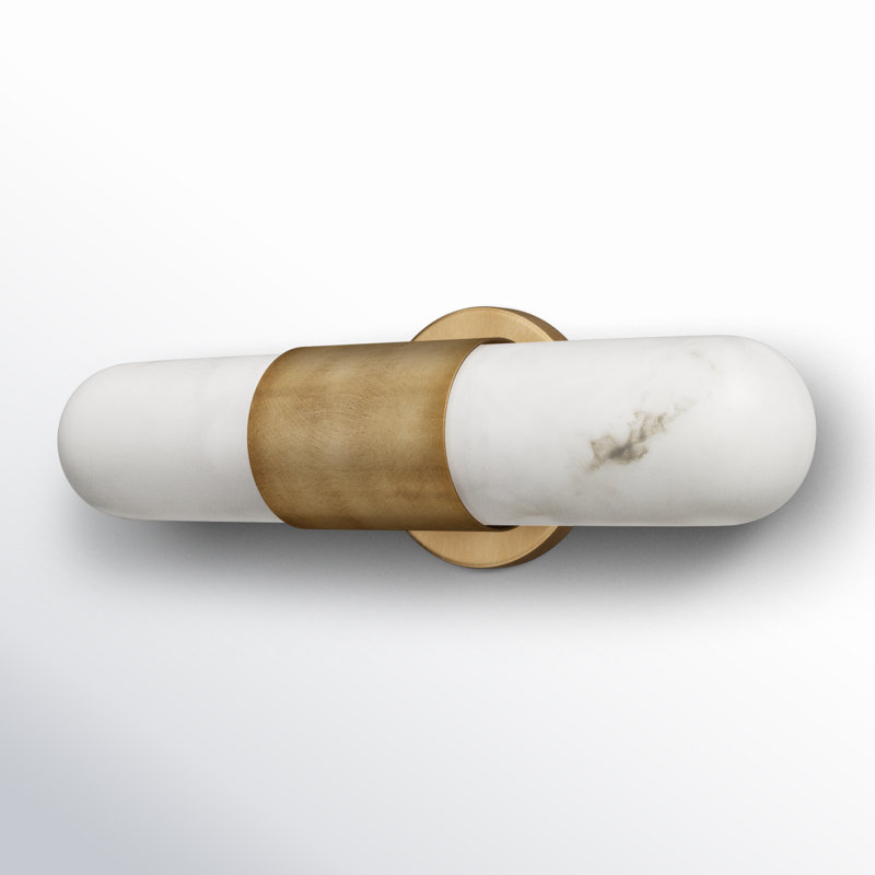 Brittany Andri Vanity Light, Heritage Brass