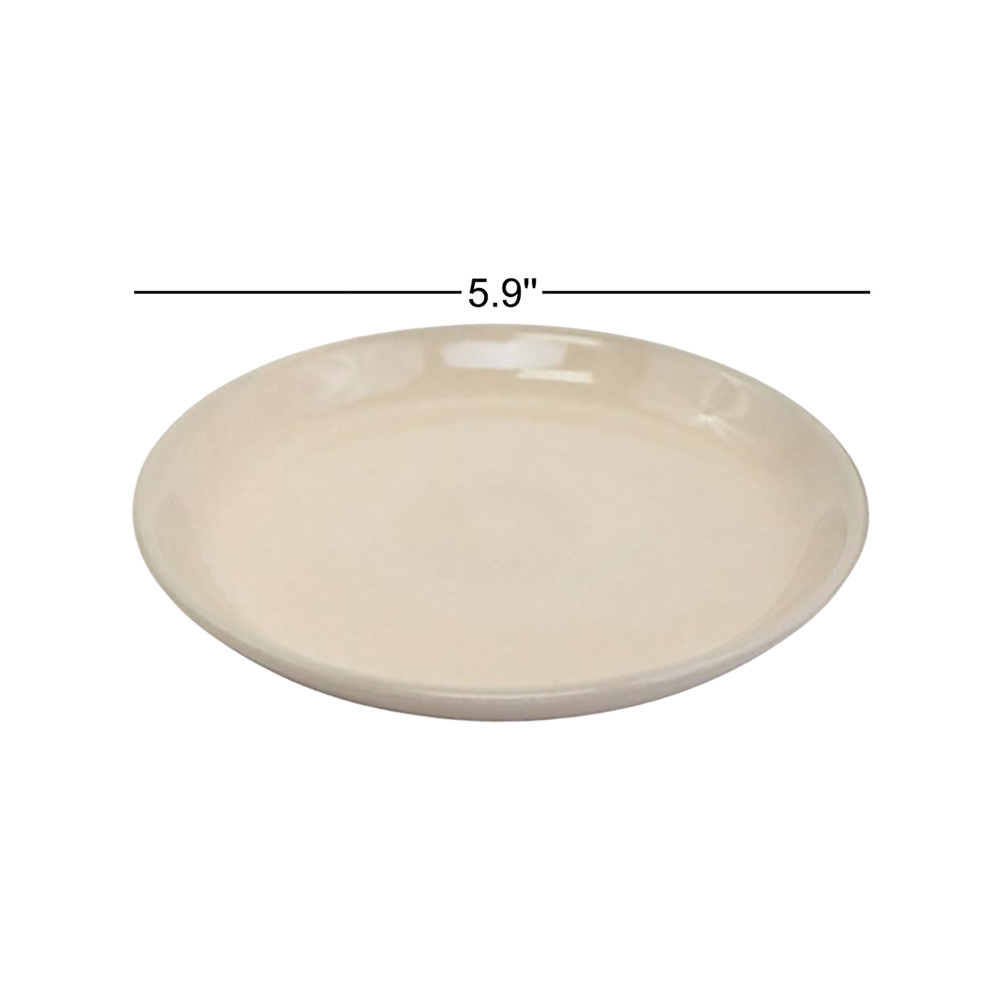 Borgen Bread and Butter Plate, Muslin