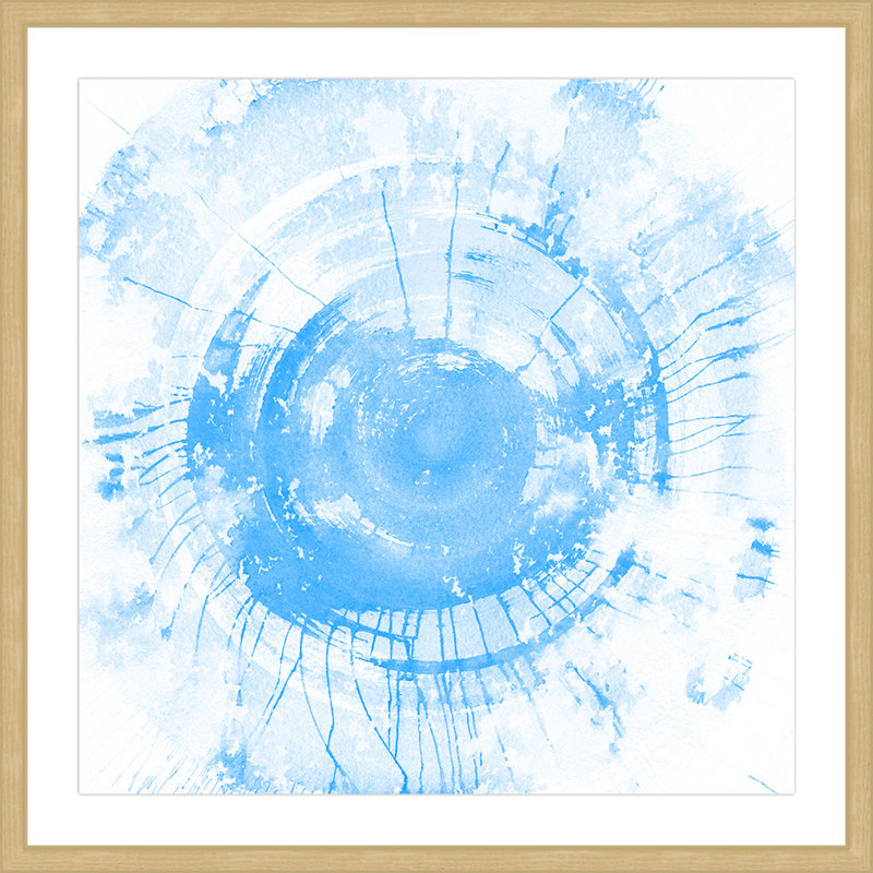 « mystic exclusion ii », reproduction d’art encadrée, H 24 po x l 24 po x P 1,5 po, Encadré naturel
