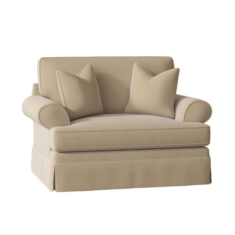 Brookner Upholstered Armchair, Bayou Stone Canvas