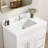 30'' W X 4'' H Engineered Stone Carrara White Backsplash Rectangular Vanity Top Polished Back Splash for Bathroom Countertop