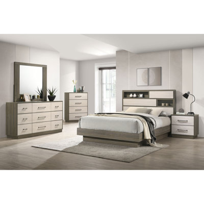 Edmondson Grey Oak/Almond Eastern King 5-piece Bedroom Set
