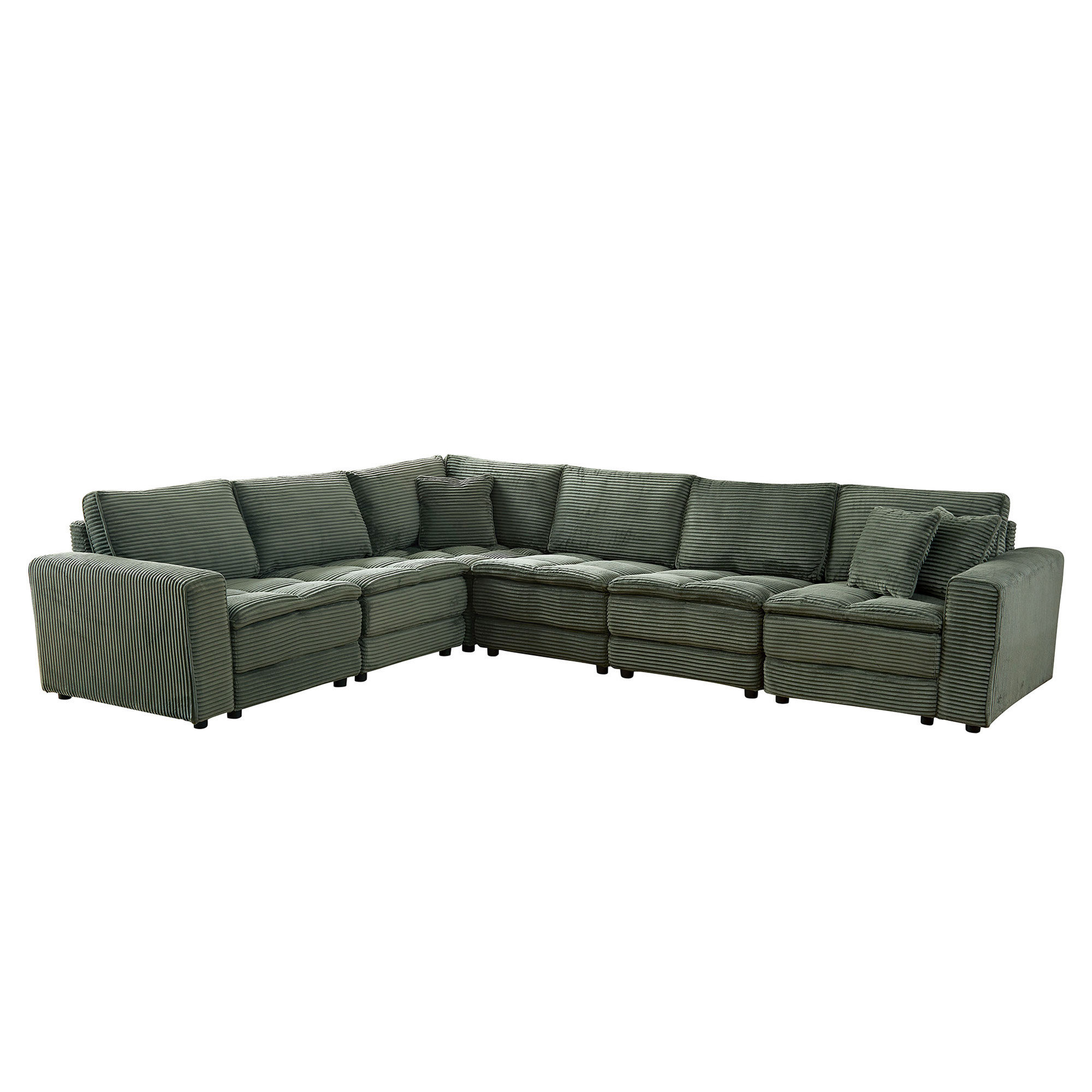 Hokku Designs 6 Seats,Oversized Sectional Sofa,L Shaped Corner Couch ...