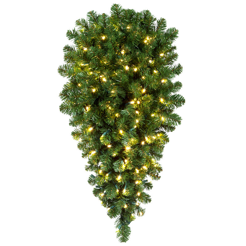Ornement en sapin pré-éclairé, L 3"