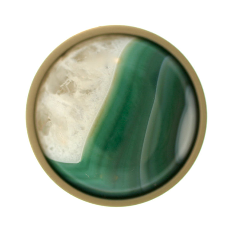 Waterslide Mushroom Knob, Brass