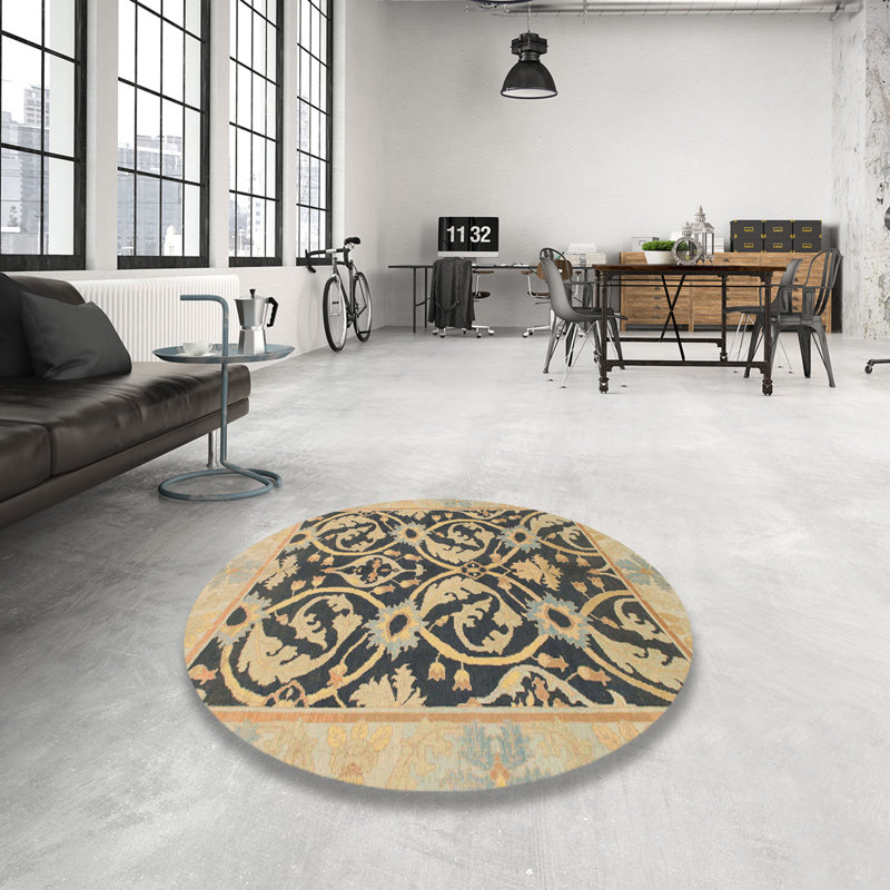 Tapis abstrait moderne 1228, Rond 8 pi