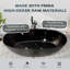 Baignoire de trempage autoportante moderne ovale en résine 64,98 po x 30 po-102835266