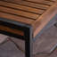 Banc en bois avec supports en fer d'une largeur de 53,7 po non durable
