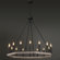 Avalee 16 - Light Candle Style Wagon Wheel Chandelier