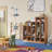5-Section Classroom Coat Locker with 9 Cubbies, Daycare Cubby Storage Organizer with 10 Hooks
