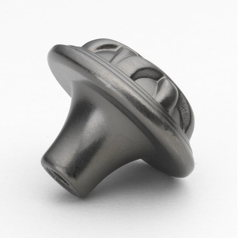 1 1/4" Diameter Mushroom Knob, Satin Pewter