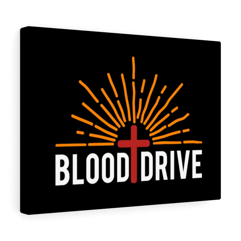 Blood Drive - Wrapped Canvas Print, 30cm H x 41cm W