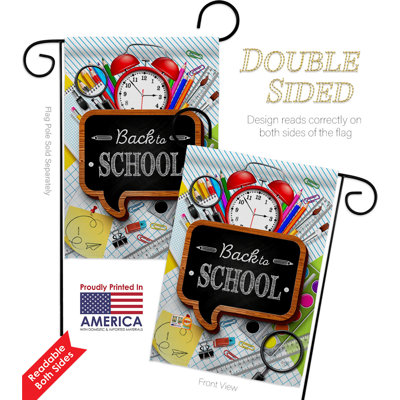 Double Sided 18.5'' H x 13'' W Polyester Graduation Flag Set