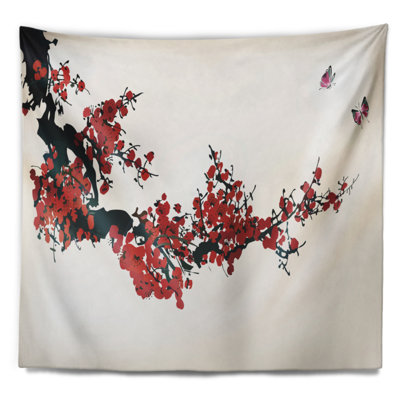 Tapisserie d'hiver florale