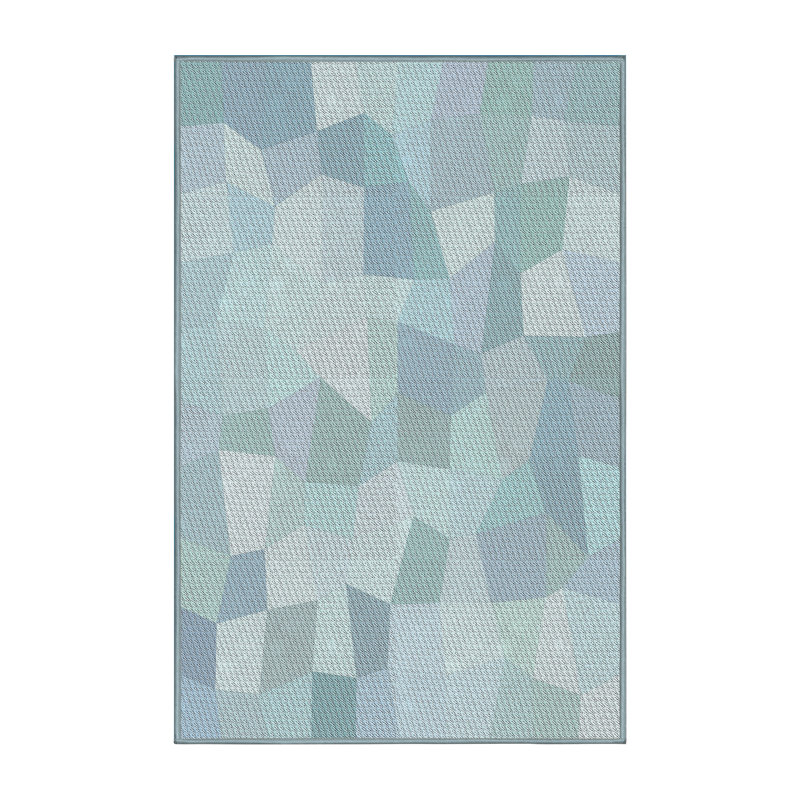 Geometric Indoor Rug, Rectangle 4' x 6'