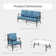 Asfand 5-7- Person Patio Conversation Set with Optional Ottoman