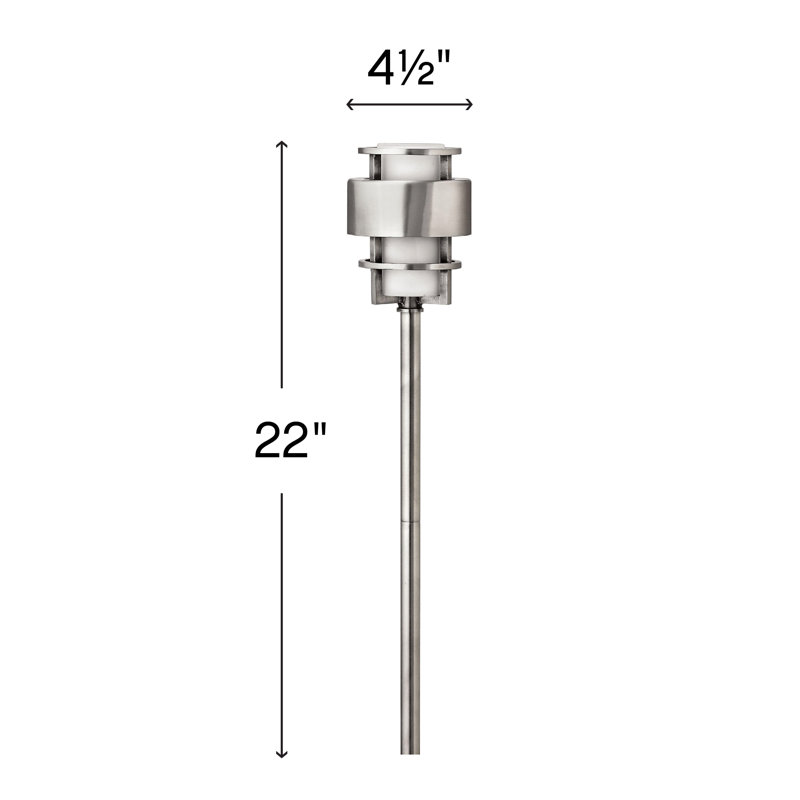 Saturn Low Voltage Metal Pathway Light, Stainless Steel