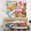 Thistle floral en polyester avec tapisseries de fleurs avec accessoires suspendus inclus-28489771