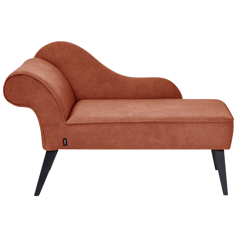Ardeth Upholstered Chaise Lounge, Red, Left Hand Facing