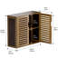 Bamboo Wall Mounted Required Bathroom Cabinet-865740967