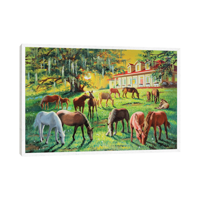 Bearded Oaks by D. "Rusty" Rust - Gallery-Wrapped Canvas Giclée on Canvas, 101.6 cm H x 66.04 cm W, White Floater Frame
