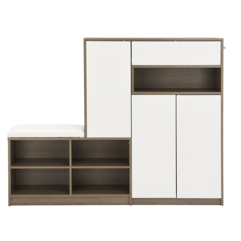 Banc de rangement pour chaussures 2 en 1. Range-chaussures