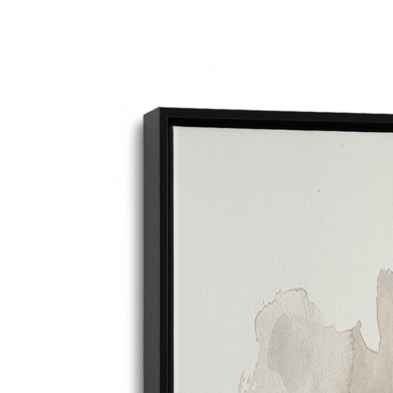 Inky Petal Splash, ensemble de 2 impressions, 20 po x 20 po, Toile avec cadre, Noir satiné
