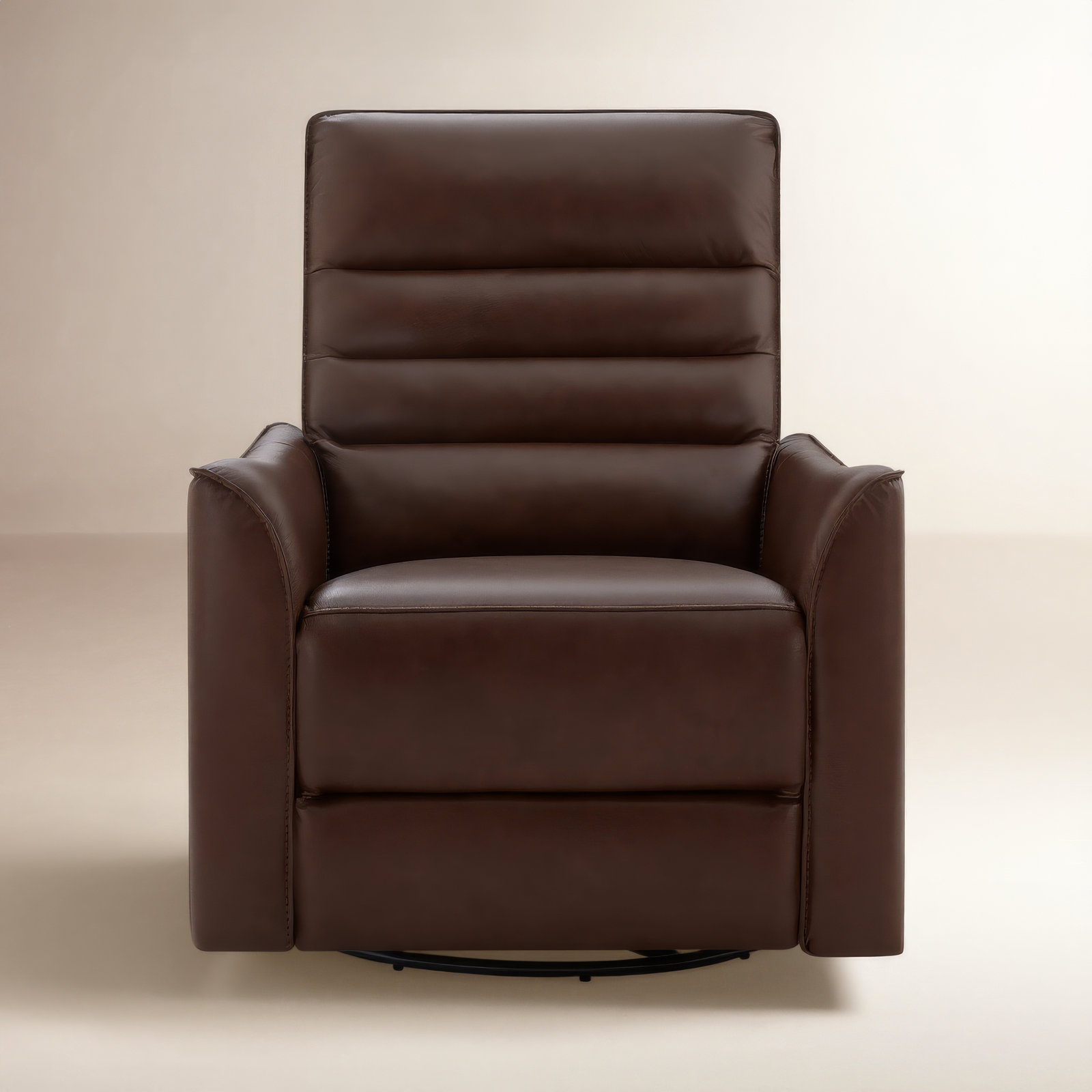 Gabi 33" Genuine Leather Swivel Power Recliner, Impression Cognac