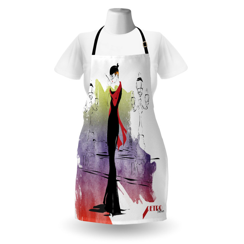 No Pattern Bib Apron