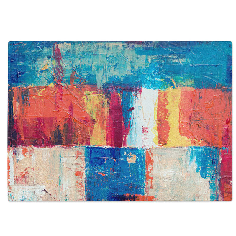 Tempered Glass Art Painting Vol.330 Chopping Board, 39 cm W x 28.5 cm L