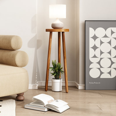  Round  Wood Plant Stand