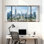 Ensemble de 3 impressions d'art sur toile, paysage urbain et paysage urbain