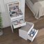 Petit meuble-lavabo avec miroir - ensemble de coiffeuse avec coiffeuse, chaise, tiroirs et mini coiffeuse pour filles