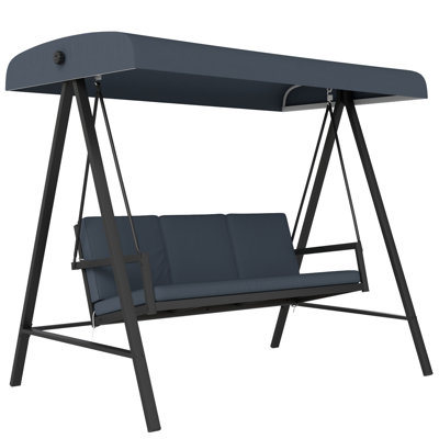3 Person Porch Swing with Canopy
