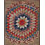 Antique American Hooked Small Scatter Size Wool & Cotton Multicolor Rug