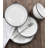 Boroff 16 Piece Porcelain China Dinnerware Set - Service for 4-1897272692