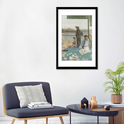 «Variations In Flesh Color And Green The balcon», reproduction d'art mural, papier d'art encadré