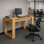 Bureau d'écriture rectangulaire en bois manufacturé H 28,7 "x l 47,2" Eulla