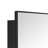 Velin 16.5'' x 24'' Black Recessed and Surface Mount Bathroom Medicine Cabinet with Mirror Matt Black Square Cornered Metal Framed Rounded Rectangle Medicine Cabinet Mirror-181800593-181800595