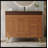 36-Inch Freestanding Bathroom Vanity - Faux Marble Top, Ceramic Sink, 5 Drawers, Stainless Steel Legs-505341686-505341673