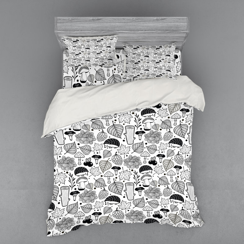 Ensemble de housse de couette hedgehog, Housse de couette grand + 3 pièces supplémentair