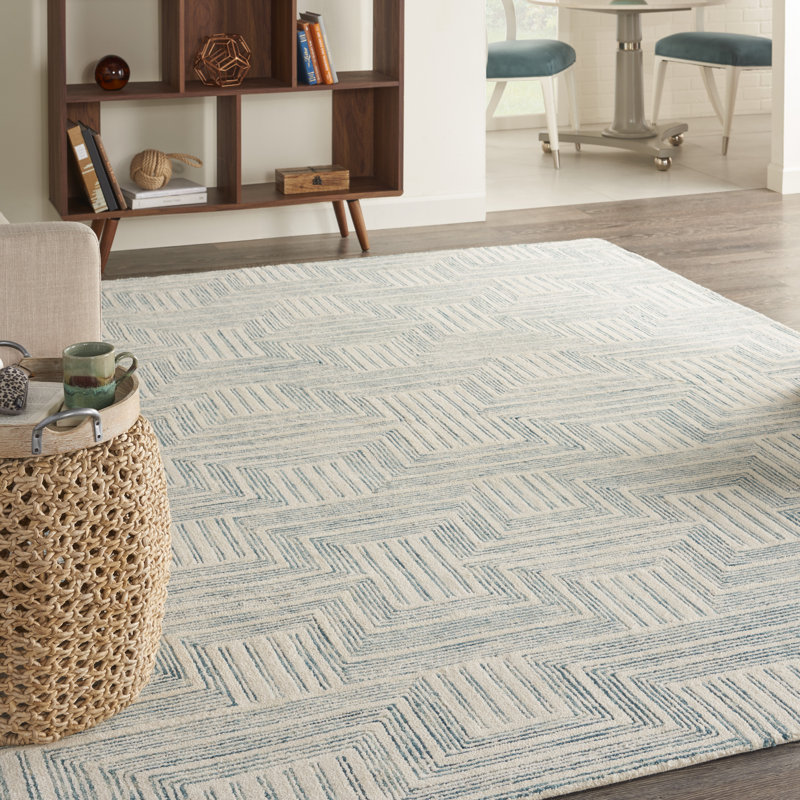 Menka Wool Geometric Indoor Rug, Rectangle 8' x 10'6"
