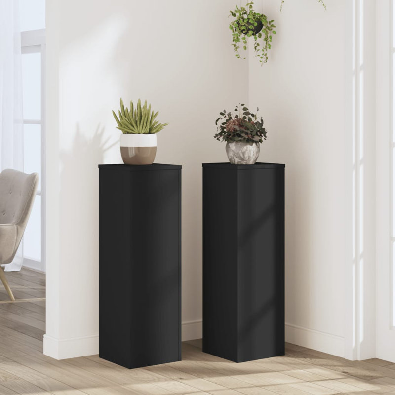 Plant Stand - Set of 2, 80cm H x 25cm W x 25cm D, Artisan Oak
