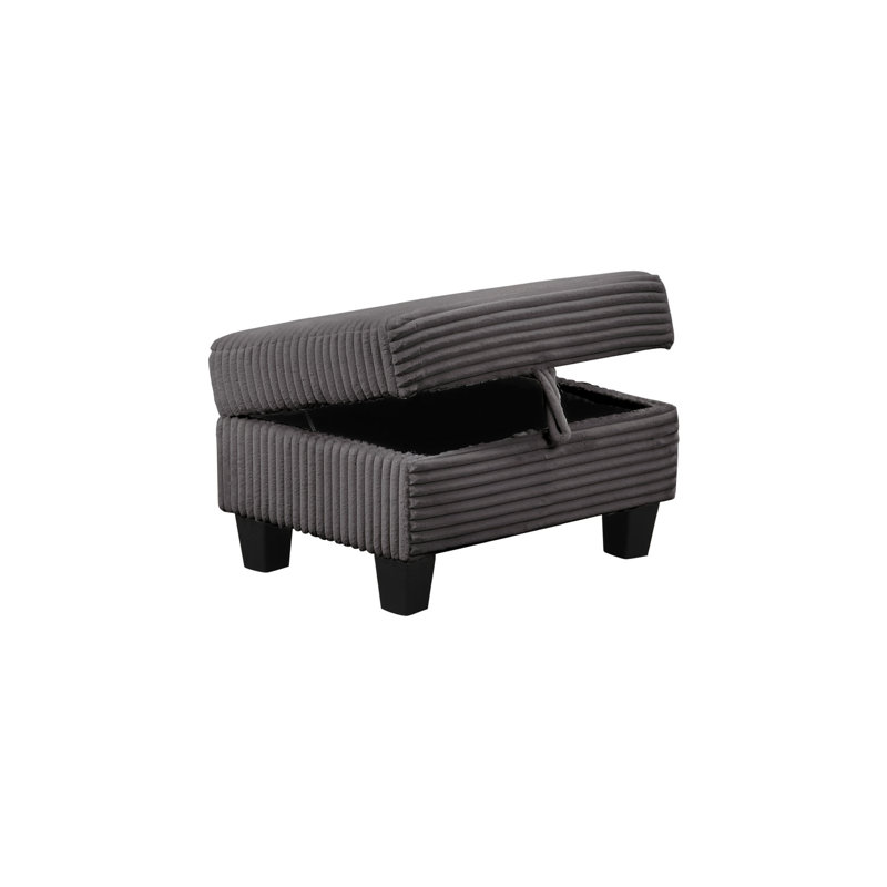 Canapé modulaire en velours gris avec coussins décoratifs et fonctionnels, Gris chenille